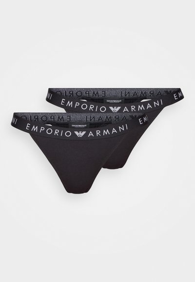Emporio Armani THONG 2 PACK - String - nero black