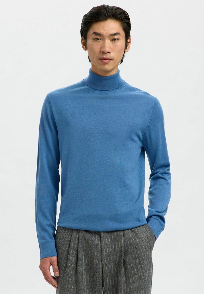 Selected Homme ROLLKRAGEN - Pullover - true navy