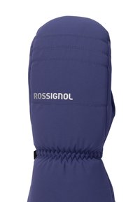 Blå Rossignol vintervante med elastisk handled och horisontella sömmar.