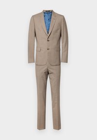 TAILORED FIT BUTTON SUIT - Veste de costume - brown