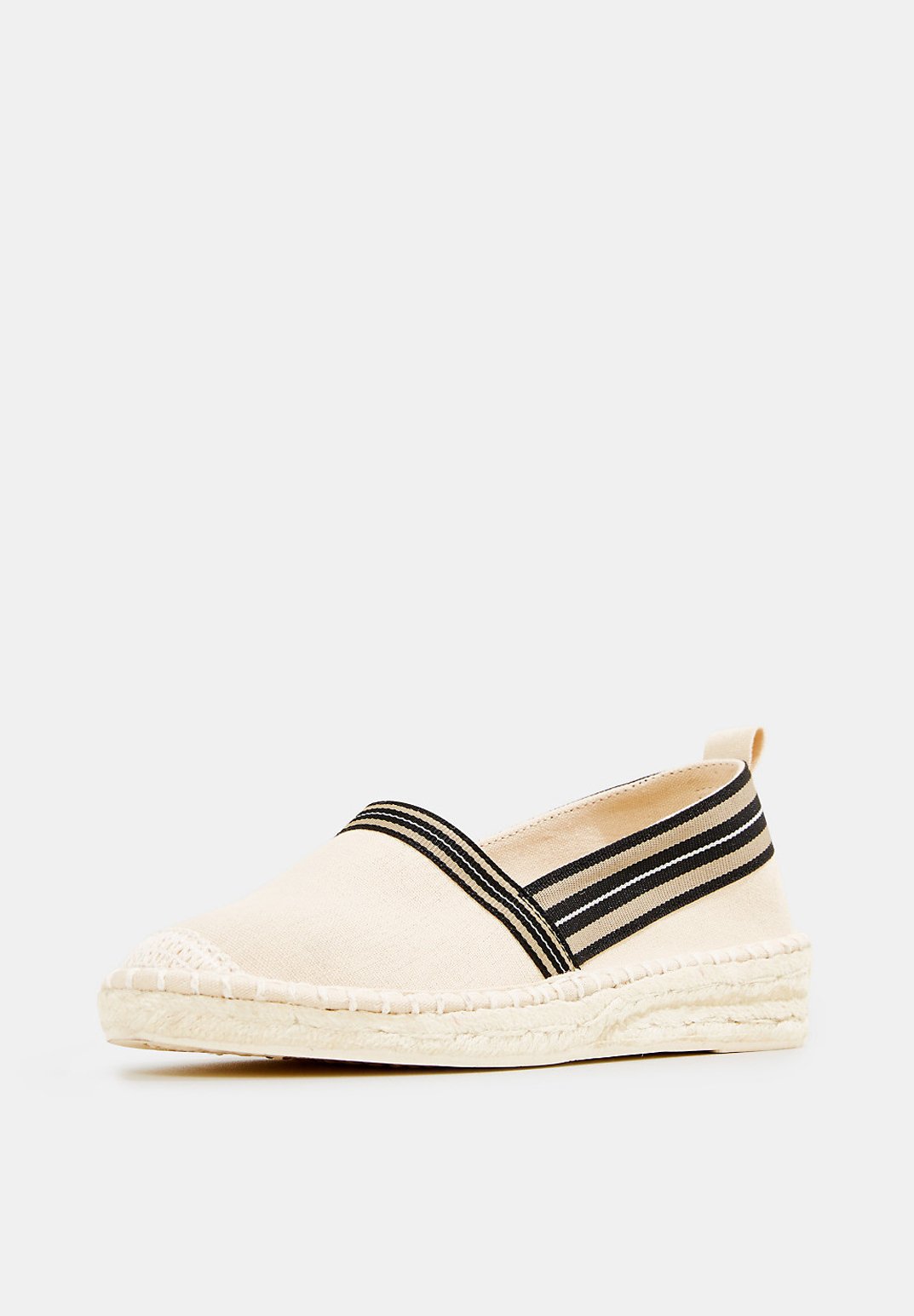 INES TAPE SLIP Espadrillos cream beige INES TAPE SLIP Espadrillos cream beige