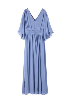 Oltre, VESTITO LUNGO CON SPACCO - Maxikjoler - azzurro