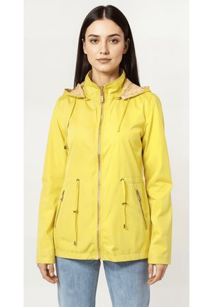 REVERSIBLE CON CAPUCHA DESMONTABLE - Impermeable - amarillo