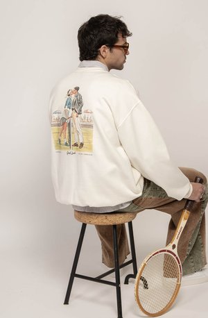 Kaotiko CREW GOOD LUCK UNISEX - Sweatshirt - ivory