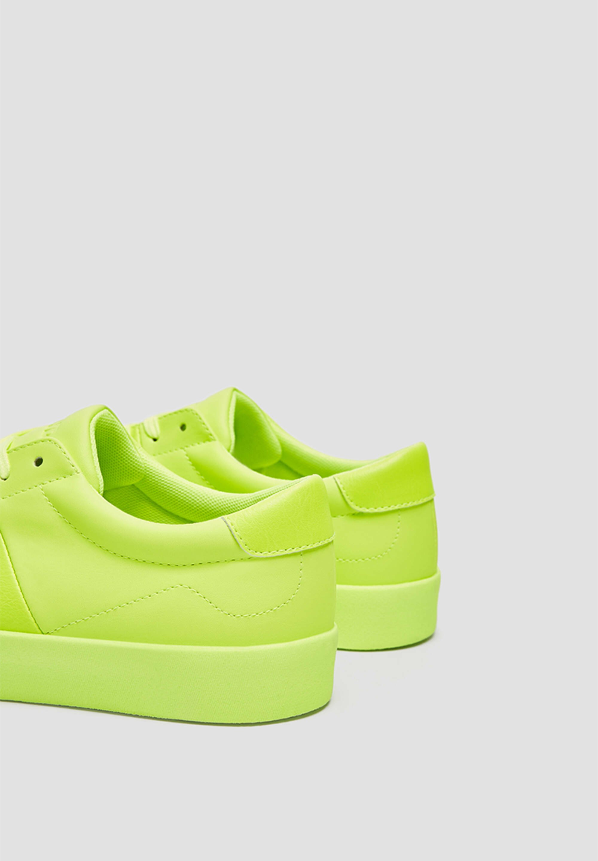 PULL\u0026BEAR Sneakers laag - neon yellow/neongeel - Zalando.nl