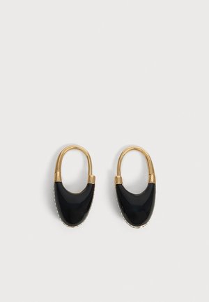 Otiumberg, ROSCIDA DROP HOOPS - Boucles d'oreilles - gold-coloured/black