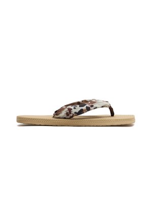 INSIDE, CHANCLAS PUNTERA CUADRADA  - Sandalias de dedo - beige