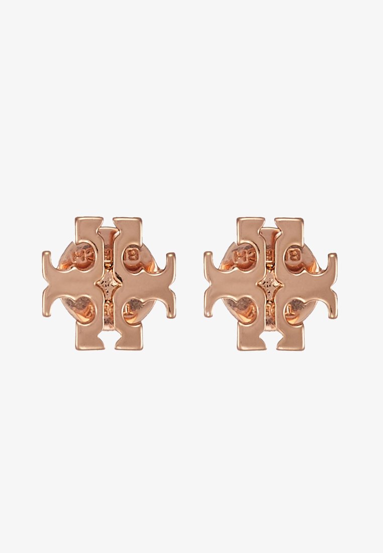 Tory Burch LOGO EARRING - Pendientes - rose gold-coloured