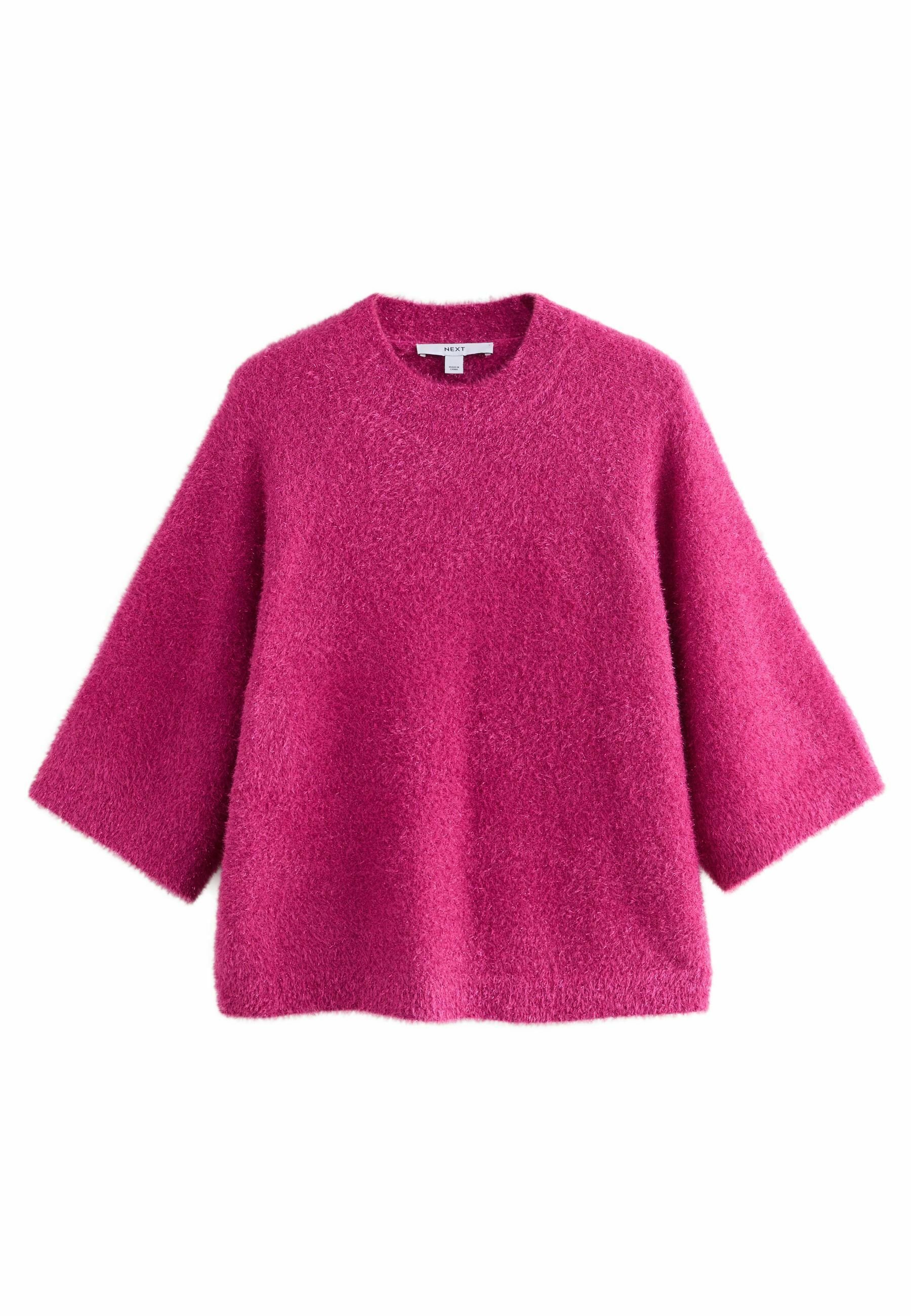 Next REGULAR FIT TINSEL Strickpullover bright pink/pink Zalando