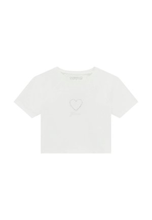 CROPPED  - Print T-shirt - weiß