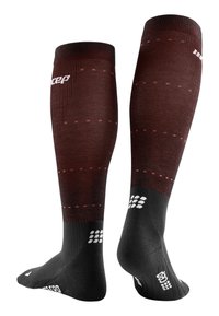 CEP INFRARED RECOVERY SOCKS MEN - MADE IN GERMANY - Kniestrümpfe - black red