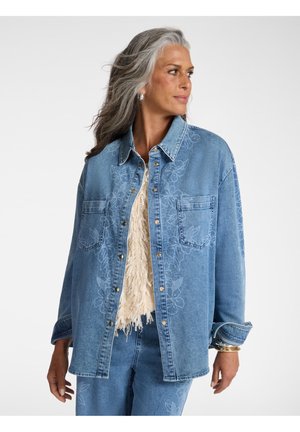 FLOREALE - Veste en jean - azzurro