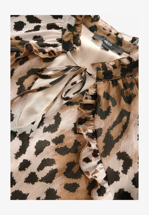 Next Maxi-jurk - brown leopard animal print