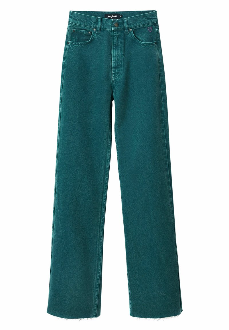 Desigual Straight leg jeans groen