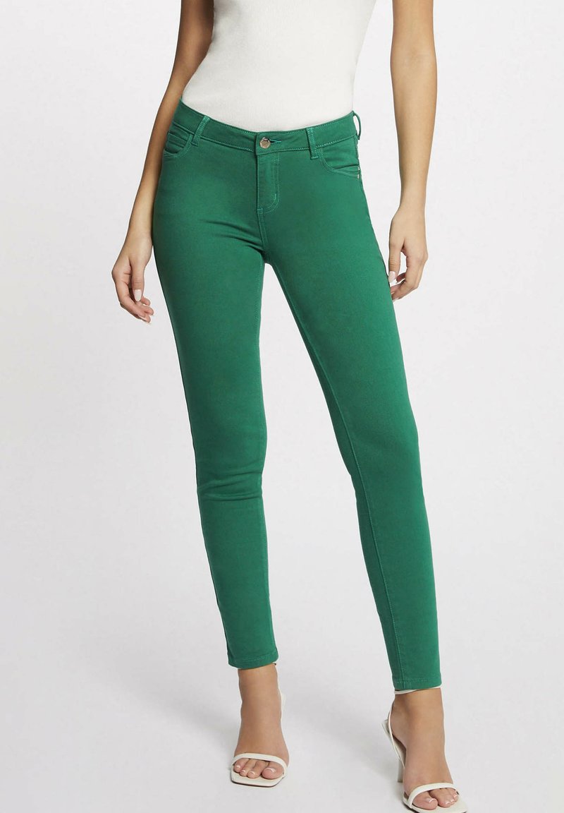 Morgan PETRA - Vaqueros slim fit - green