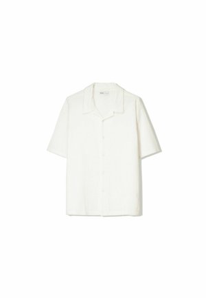 Bershka SHORT SLEEVE CREPE  - Hemd - white