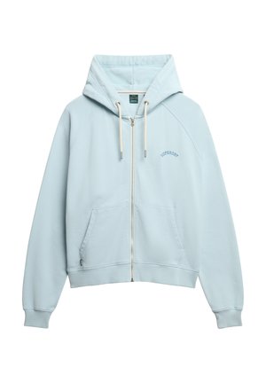 Superdry Zip-up sweatshirt - winter sky blue
