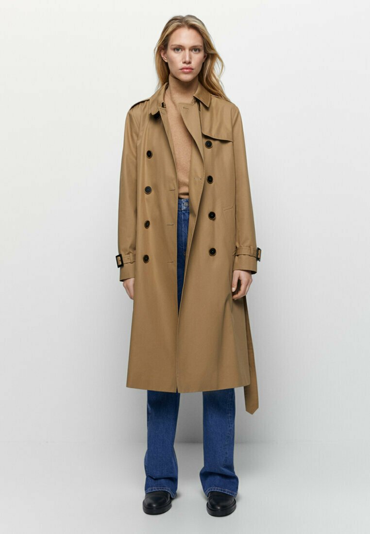 trench coat camel