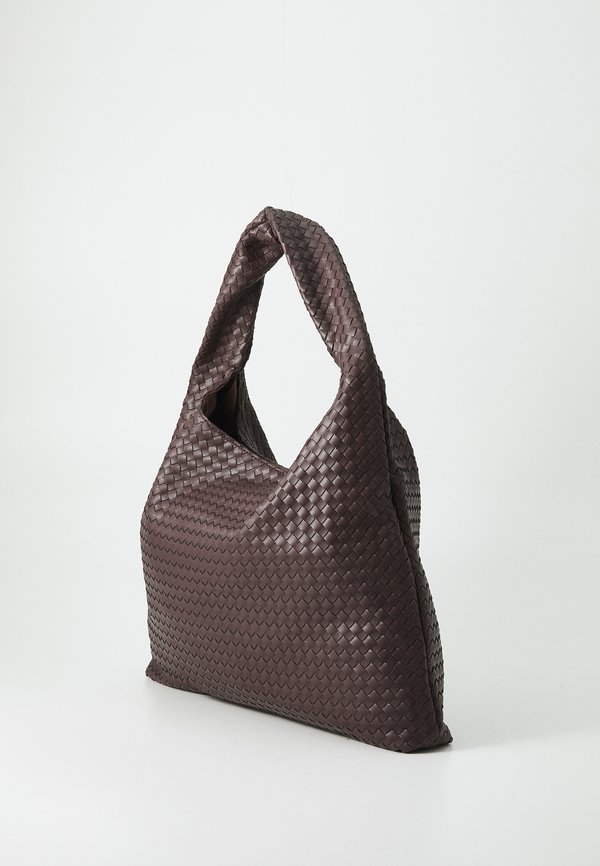 BRAIDED LARGE BAG - Tote bag - burgundy4