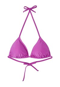 TINTA UNITA - Bikini pezzo sopra - viola fluo