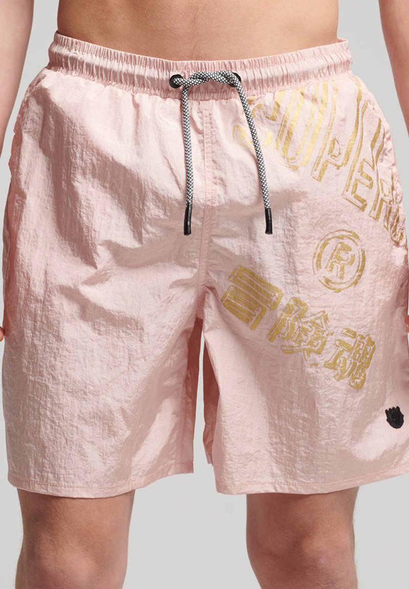 Herren Badehosen | Superdry OPPOSITION Badeshorts grey pink/pink - KI57096 Herren Badehosen | Superdry OPPOSITION Badeshorts grey pink/pink - KI57096