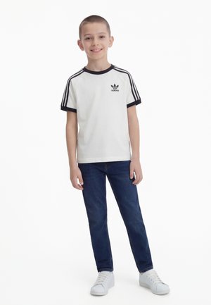 adidas Originals TEE UNISEX - T-Shirt print - white/black