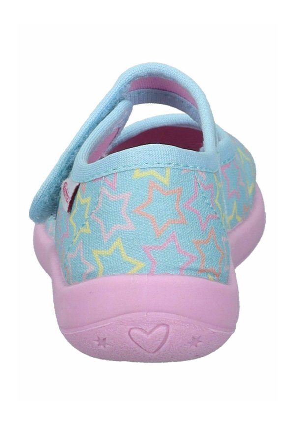 MIA – Riemchenballerina – turquoise printstars