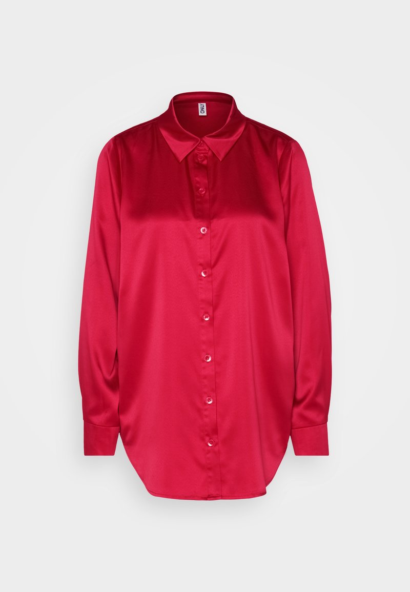 ONLY ONLVICTORIA LOOSE SHIRT - Blus - lychee/röd - Zalando.se