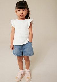 Next SCALLOP-REGULAR FIT - Tričko s potlačou - white