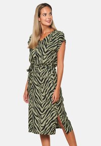 LolaLiza ZEBRA PRINT - Jersey dress - khaki med