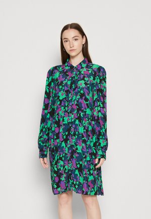 YAS YASLICCO SHIRT DRESS - Φόρεμα πουκάμισο - black/licco