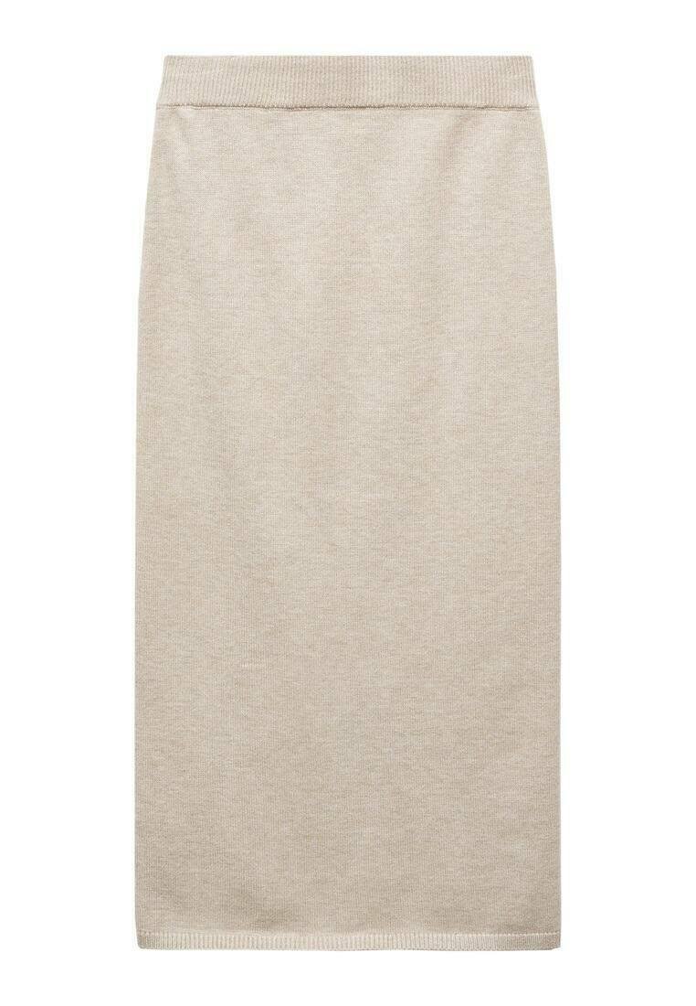 Mango Kokerrok zandkleur