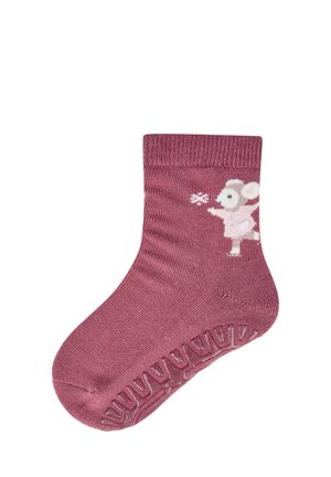 Sterntaler, FLIESEN FLITZER AIR MAUS MIT DURCHBROCHENER ANTI-RUTSCH-SOHLE UNISEX - Socks - quarzrosa