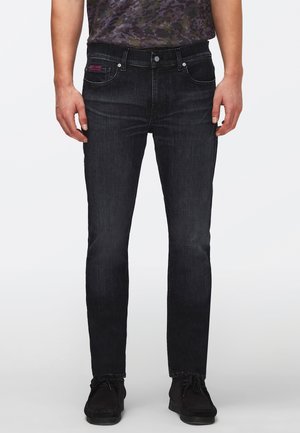 Straight leg jeans - black