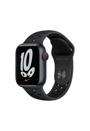 APPLE WATCH NIKE SERIES 7 41MM (GPS + CELLULAR) - Smartwatch - midnight aluminium case with anthracite/black nike sport band