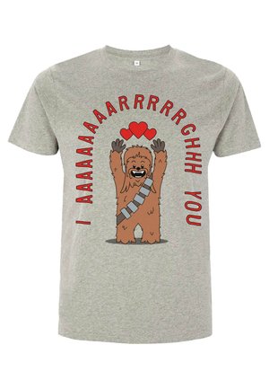 STAR WARS CLASSIC CHEWIE ARRGGHS YOU - T-Shirt print - melange grey