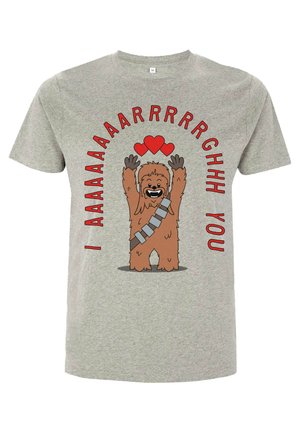 STAR WARS CLASSIC CHEWIE ARRGGHS YOU - T-shirts print - melange grey