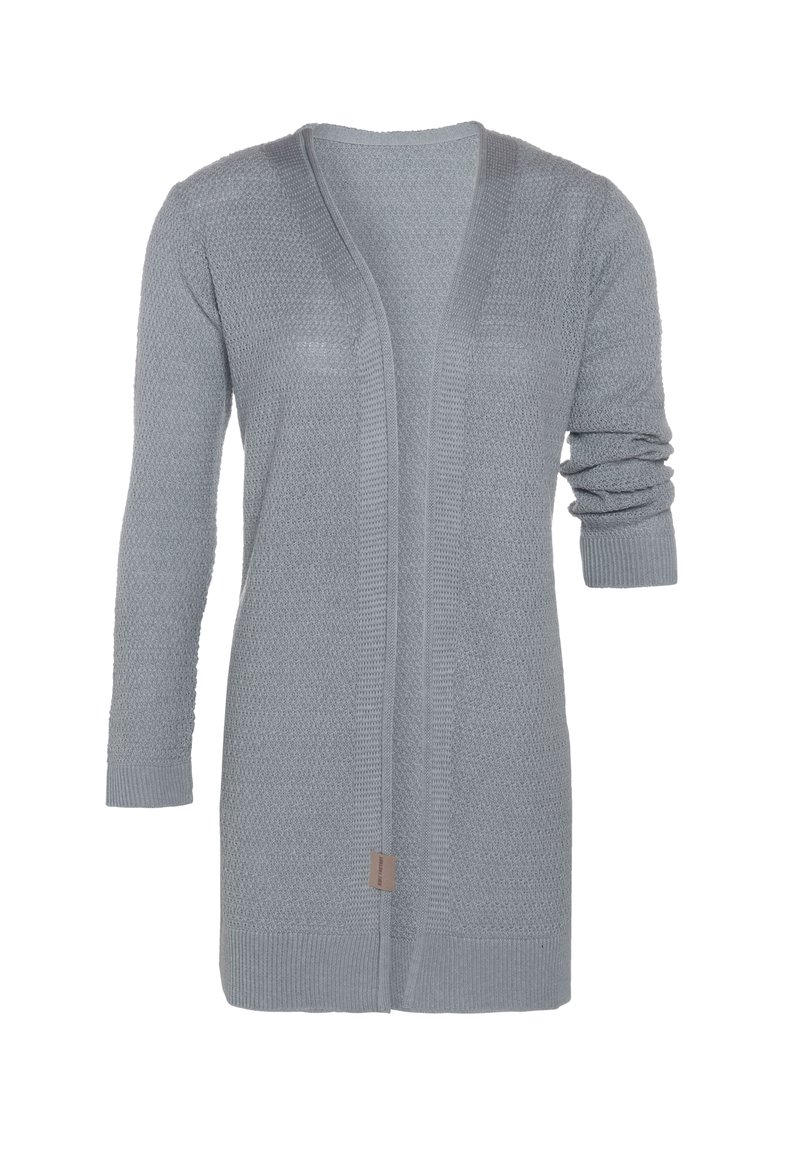 Knit Factory Lange Graue Strickjacke Knit Factory Strickjacke