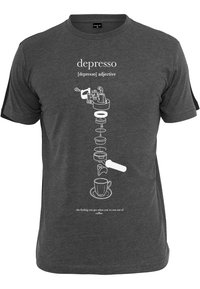 DEPRESSO  - Marškinėliai su spaudiniu - charcoal