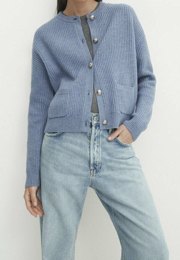 Massimo Dutti Gilet - blue
