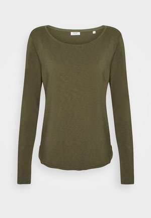 Langærmet T-shirt - olive