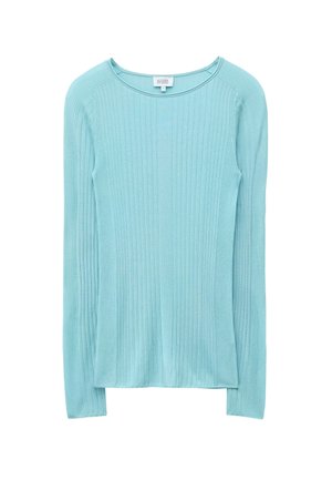 & OTHER STORIES, & OTHER STORIES RIBBED TOP - Pullover - light turquoise