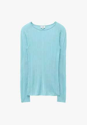 & OTHER STORIES, & OTHER STORIES RIBBED TOP - Pullover - light turquoise