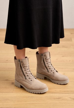 Bottines à lacets - taupe