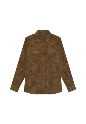 Caroll, ELEGANT MODERN HEMD CALYOPE - Overhemdblouse - marron