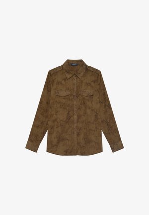 Caroll, ELEGANT MODERN HEMD CALYOPE - Overhemdblouse - marron