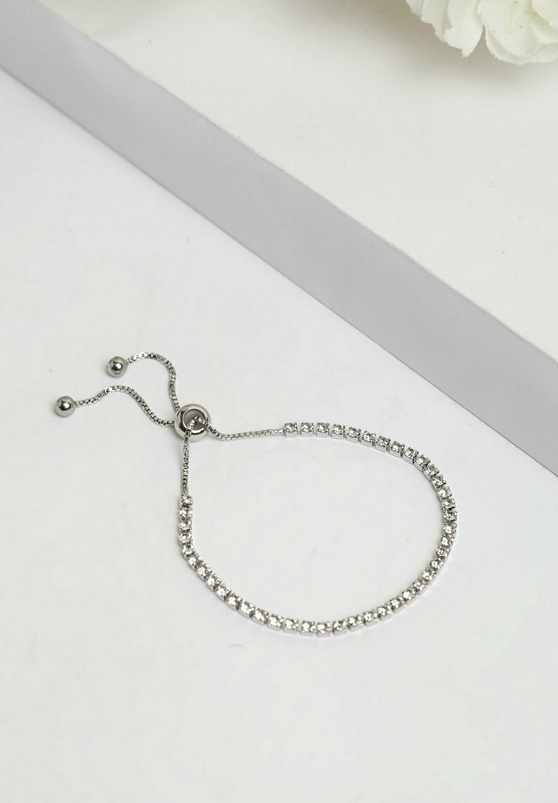 Paris LUXURY CHARM CRYSTAL TENNIS MULTILAYER Pulsera - silver/plateado Zalando.es