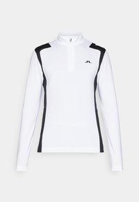 LUKAS QUARTER MID LAYER - Maglietta a manica lunga - white