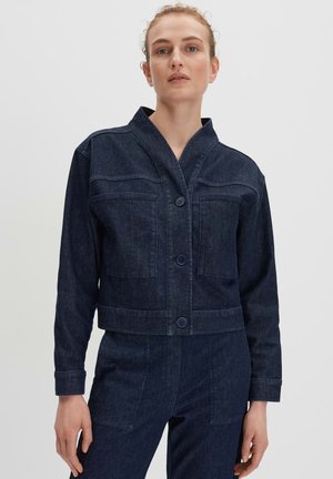 LOOSE FIT CROPPED - Denim jacket - classic dark blue