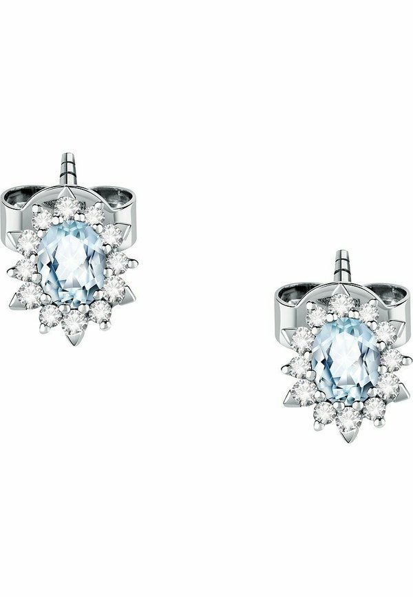 Ohrringe - weißgoldfarben